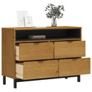 Schubladenschrank Flam 110X40X80 Cm Massivholz Kiefer