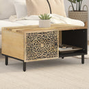 Couchtisch 80X50X40 Cm Massivholz Mango