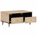 Couchtisch 80X54X40 Cm Massivholz Mango