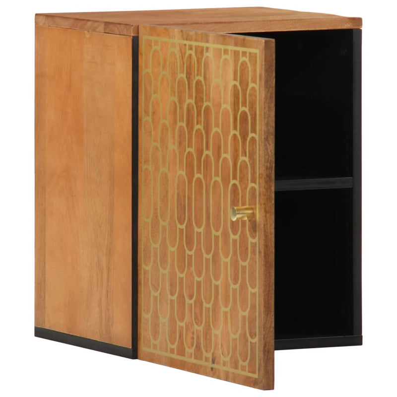 Bad-Wandschrank 38x33x48 cm Massivholz Mango