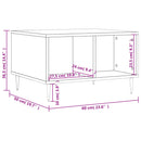 Couchtisch Sonoma-Eiche 60X50X36,5 Cm Holzwerkstoff