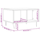 Couchtisch 60X50X36,5 Cm Holzwerkstoff