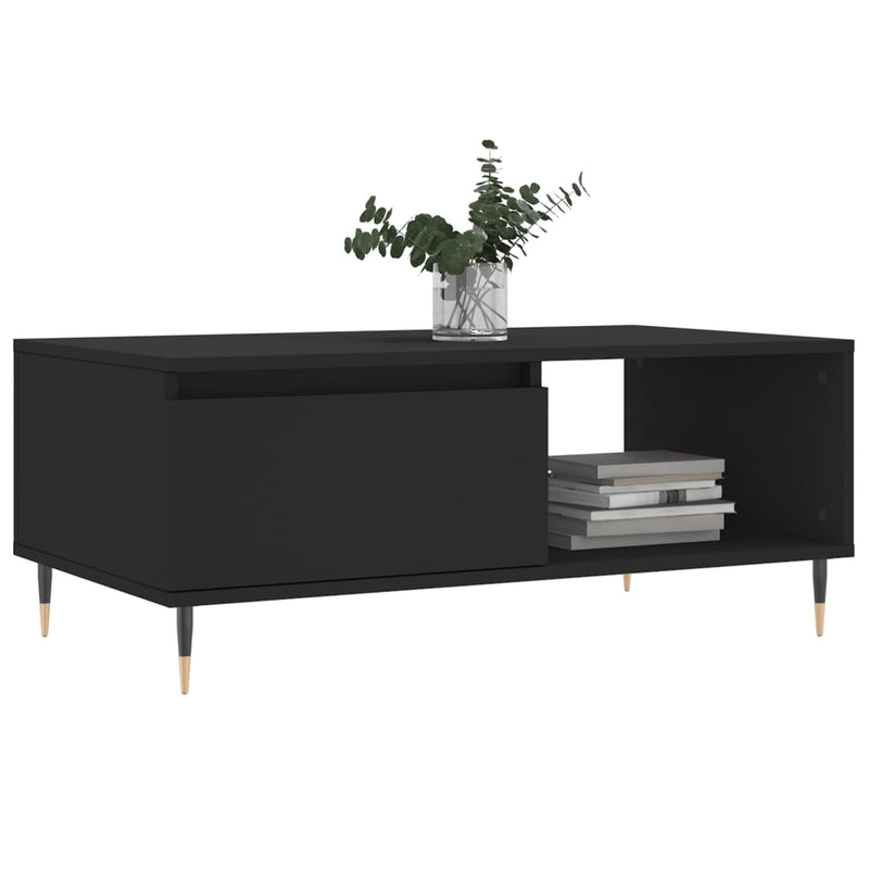 Couchtisch Schwarz 90x50x36,5 cm Holzwerkstoff