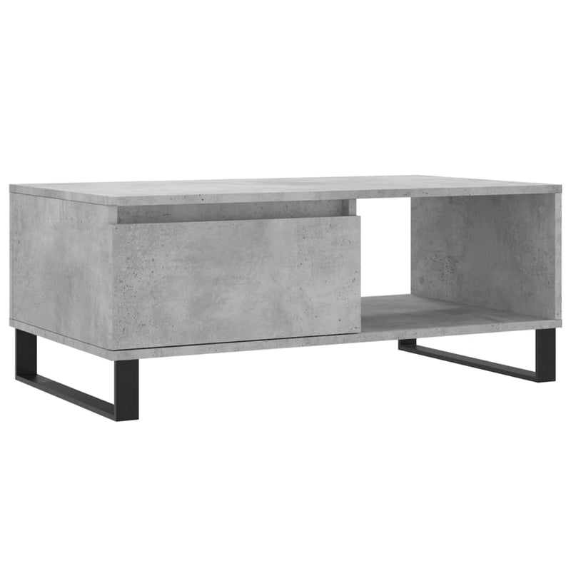 Couchtisch Betongrau 90x50x36,5 cm Holzwerkstoff