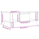 Couchtisch 90X50X36,5 Cm Holzwerkstoff