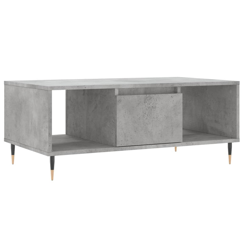 Couchtisch Betongrau 90x50x36,5 cm Holzwerkstoff