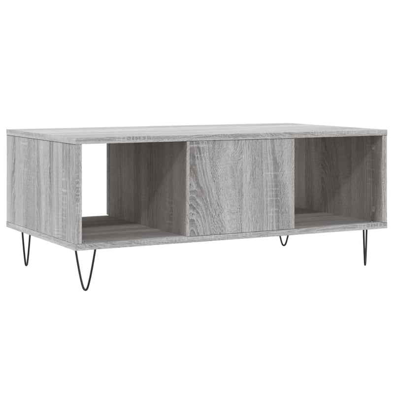 Couchtisch Grau Sonoma 90x50x36,5 cm Holzwerkstoff