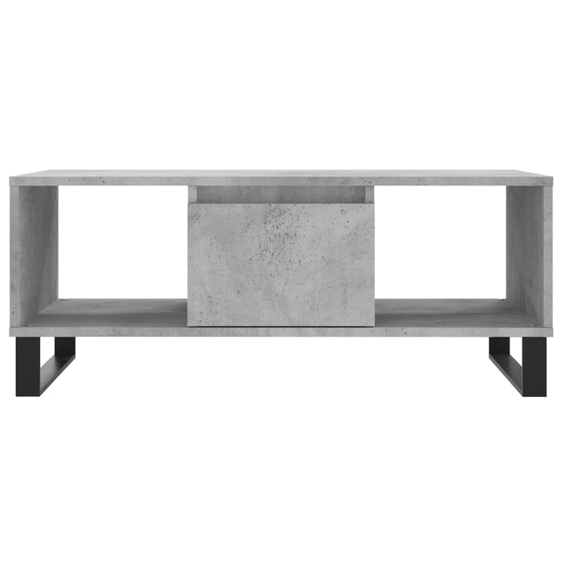 Couchtisch Betongrau 90x50x36,5 cm Holzwerkstoff