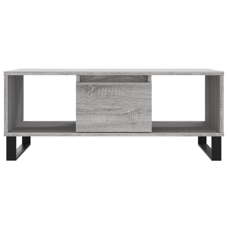 Couchtisch Grau Sonoma 90x50x36,5 cm Holzwerkstoff