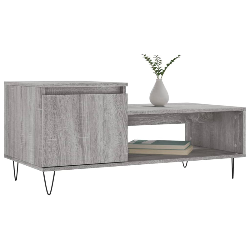 Couchtisch Grau Sonoma 100x50x45 cm Holzwerkstoff