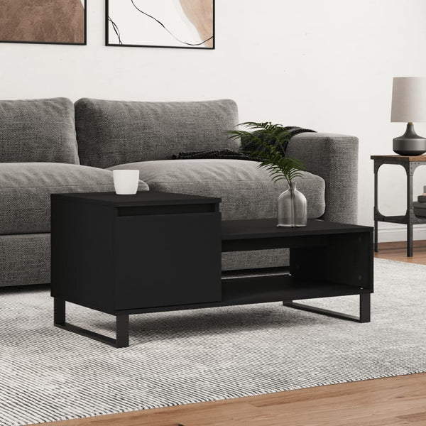 Couchtisch Schwarz 100x50x45 cm Holzwerkstoff