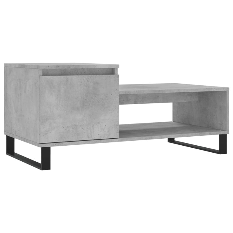 Couchtisch Betongrau 100x50x45 cm Holzwerkstoff