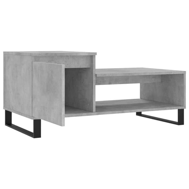 Couchtisch Betongrau 100x50x45 cm Holzwerkstoff