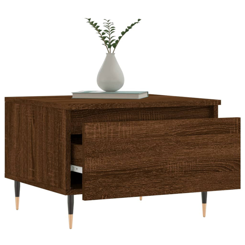 Couchtisch Braun Eichen-Optik 50x46x35 cm Holzwerkstoff