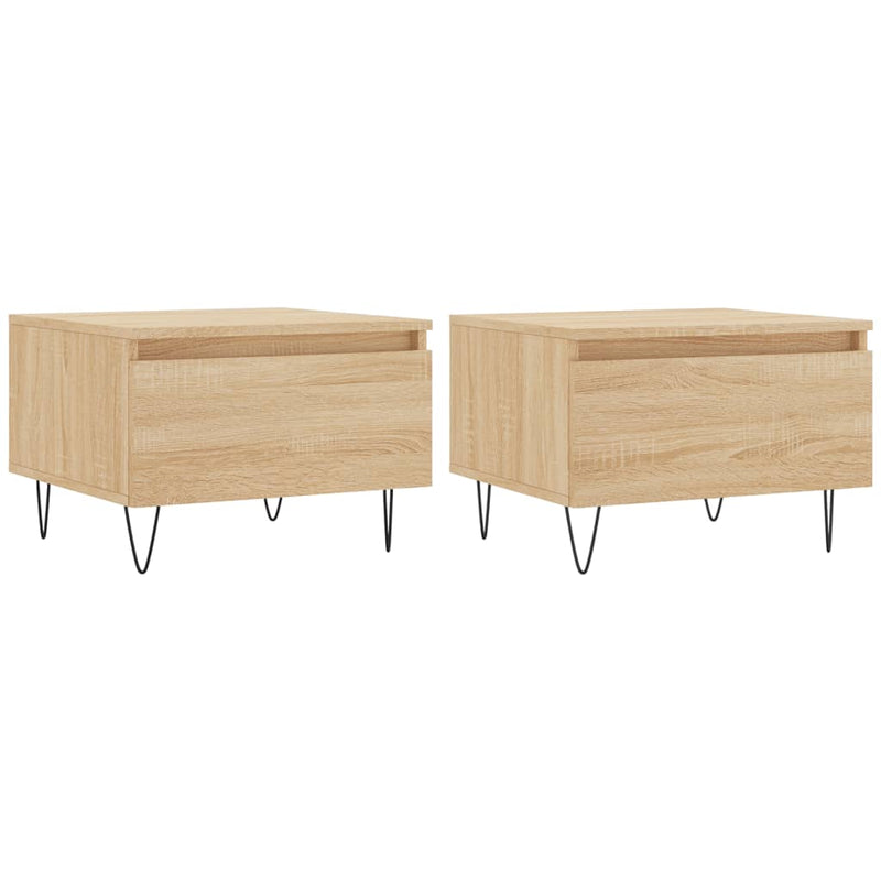 Couchtische 2 Stk. Sonoma-Eiche 50x46x35 cm Holzwerkstoff