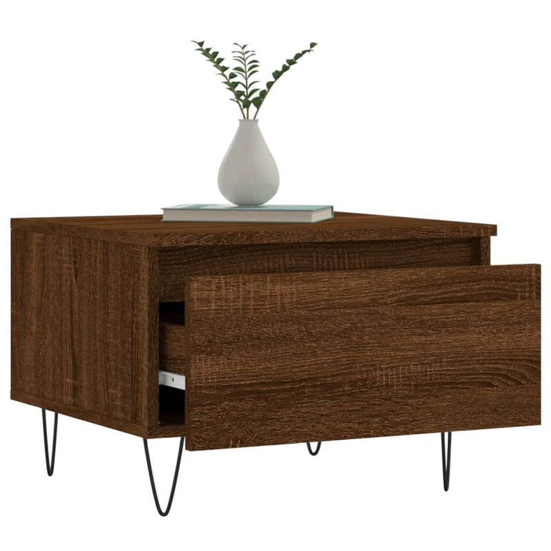 Couchtisch Braun Eichen-Optik 50x46x35 cm Holzwerkstoff