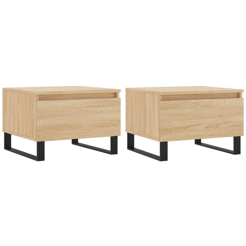 Couchtische 2 Stk. Sonoma-Eiche 50x46x35 cm Holzwerkstoff