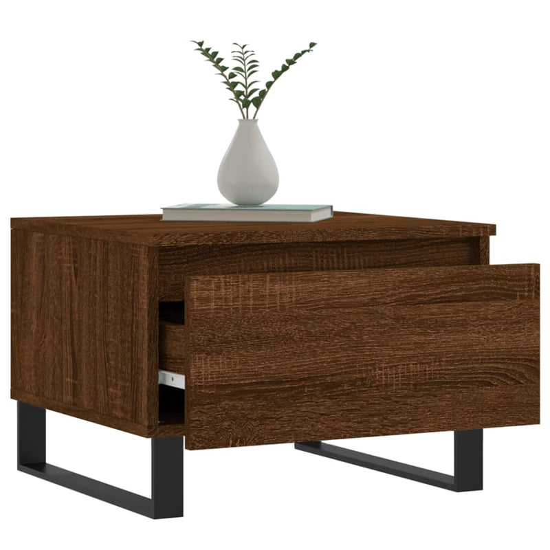 Couchtisch Braun Eichen-Optik 50x46x35 cm Holzwerkstoff