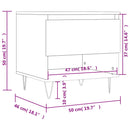 Couchtisch Sonoma-Eiche 50X46X50 Cm Holzwerkstoff