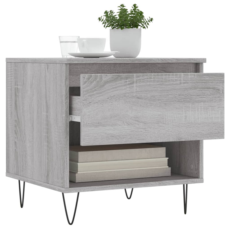 Couchtische 2 Stk. Grau Sonoma 50x46x50 cm Holzwerkstoff