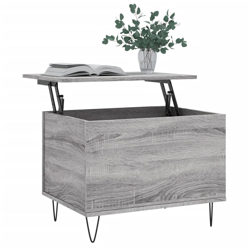 Couchtisch Grau Sonoma 60x44,5x45 cm Holzwerkstoff