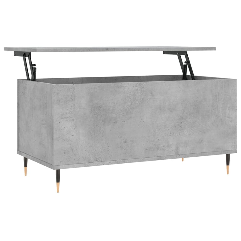 Couchtisch Betongrau 90x44,5x45 cm Holzwerkstoff