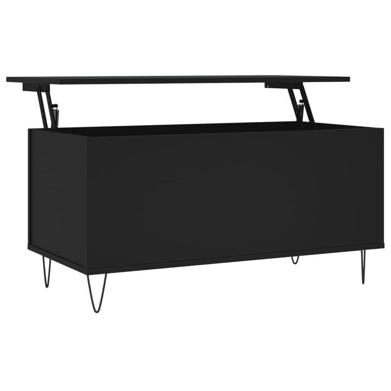 Couchtisch Schwarz 90x44,5x45 cm Holzwerkstoff