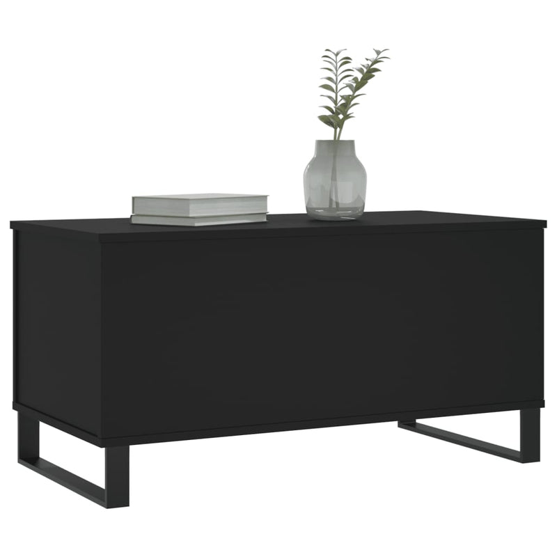 Couchtisch Schwarz 90x44,5x45 cm Holzwerkstoff