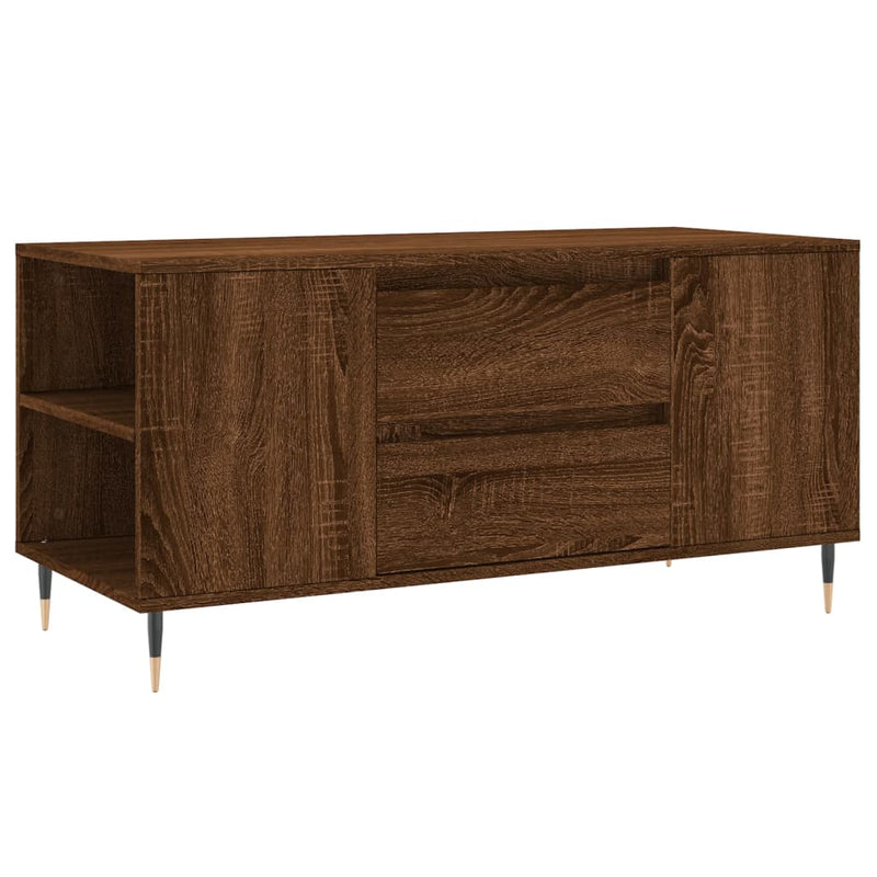 Couchtisch Braun Eichen-Optik 102x44,5x50 cm Holzwerkstoff