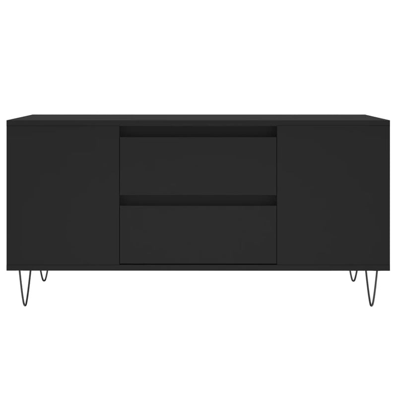 Couchtisch Schwarz 102x44,5x50 cm Holzwerkstoff