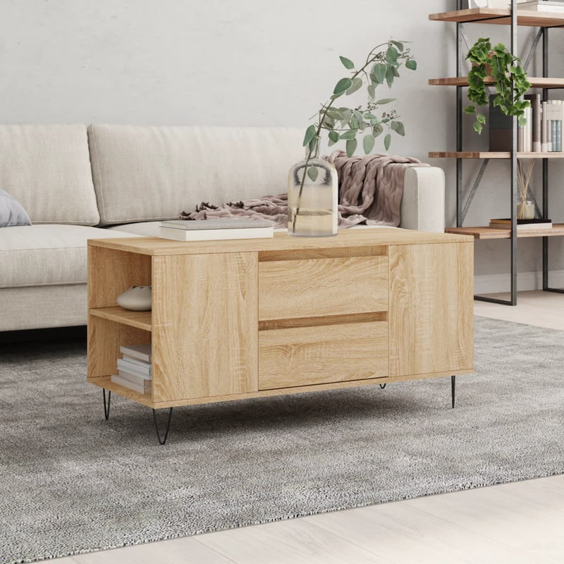 Couchtisch Sonoma-Eiche 102x44,5x50 cm Holzwerkstoff