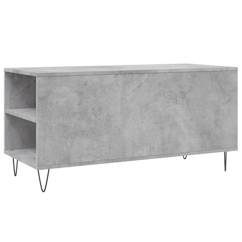 Couchtisch Betongrau 102x44,5x50 cm Holzwerkstoff