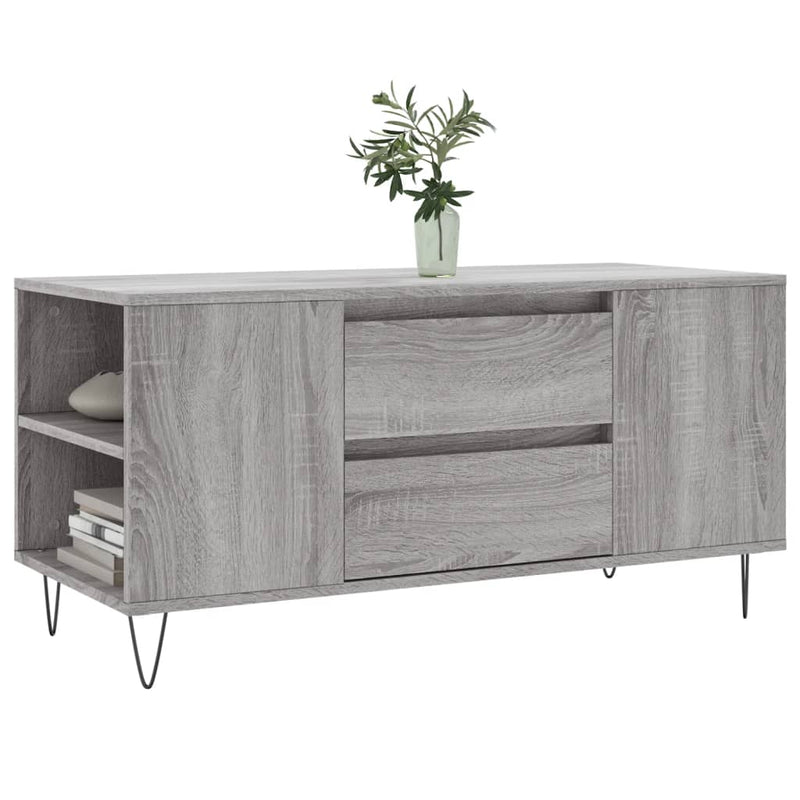 Couchtisch Grau Sonoma 102x44,5x50 cm Holzwerkstoff