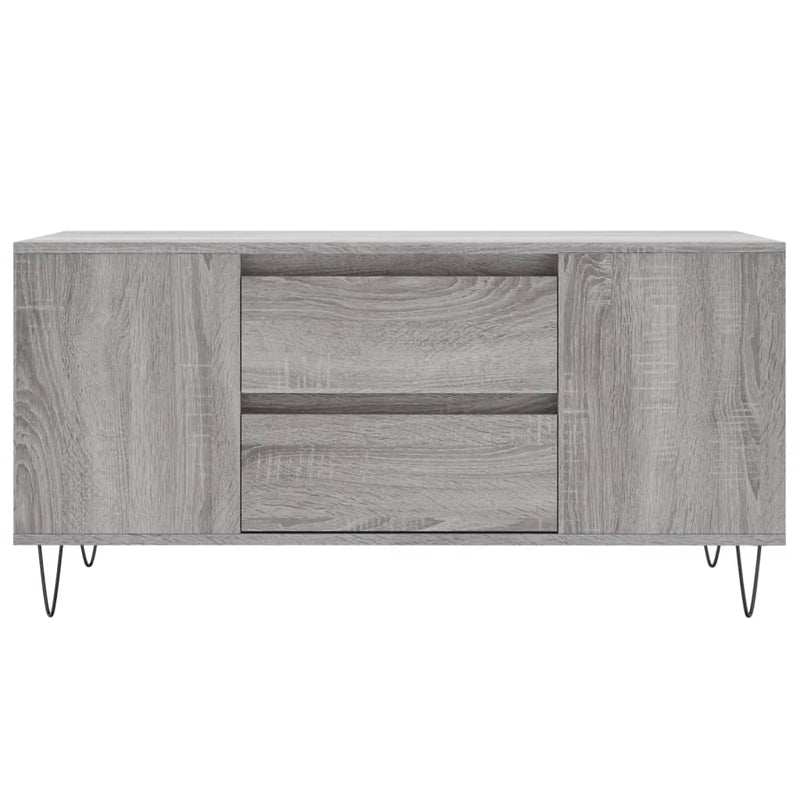 Couchtisch Grau Sonoma 102x44,5x50 cm Holzwerkstoff