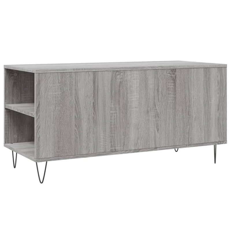 Couchtisch Grau Sonoma 102x44,5x50 cm Holzwerkstoff