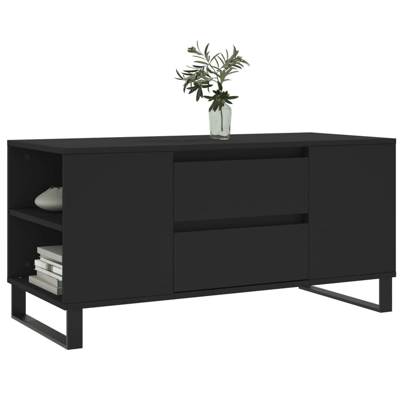 Couchtisch Schwarz 102x44,5x50 cm Holzwerkstoff