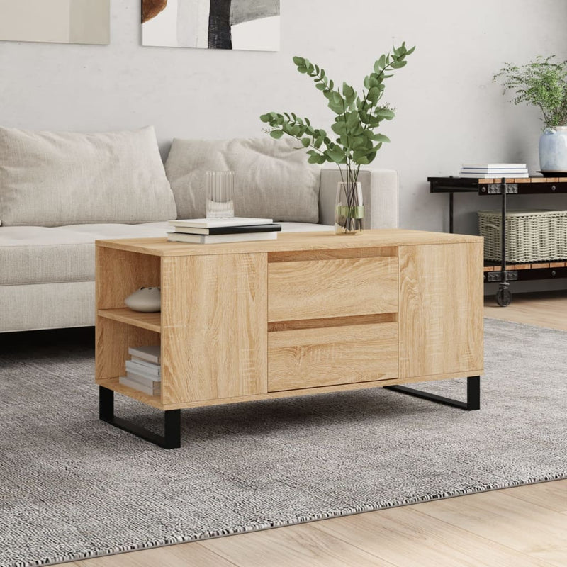 Couchtisch Sonoma-Eiche 102x44,5x50 cm Holzwerkstoff