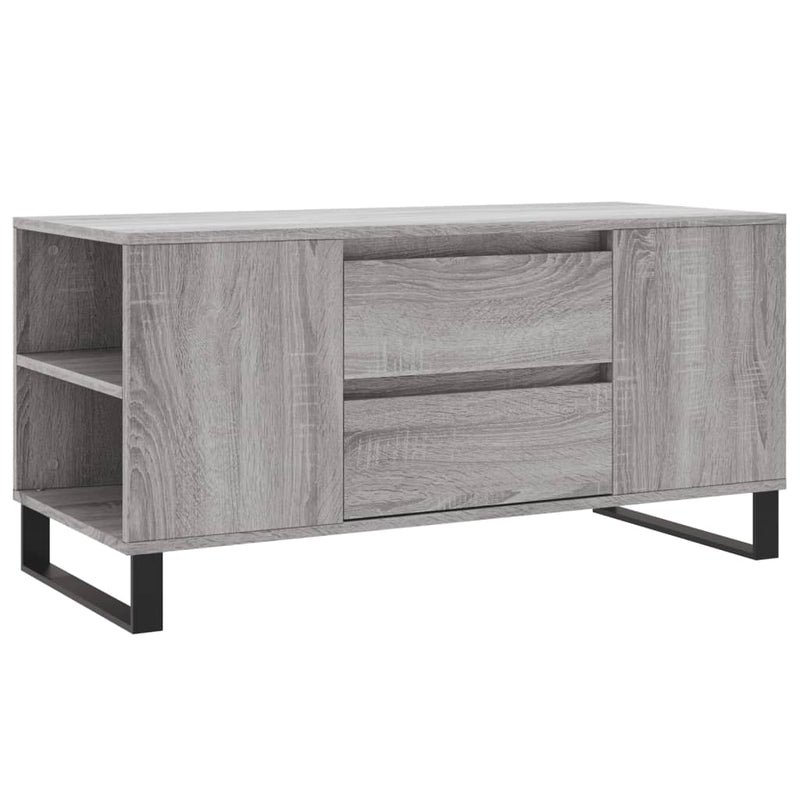 Couchtisch Grau Sonoma 102x44,5x50 cm Holzwerkstoff