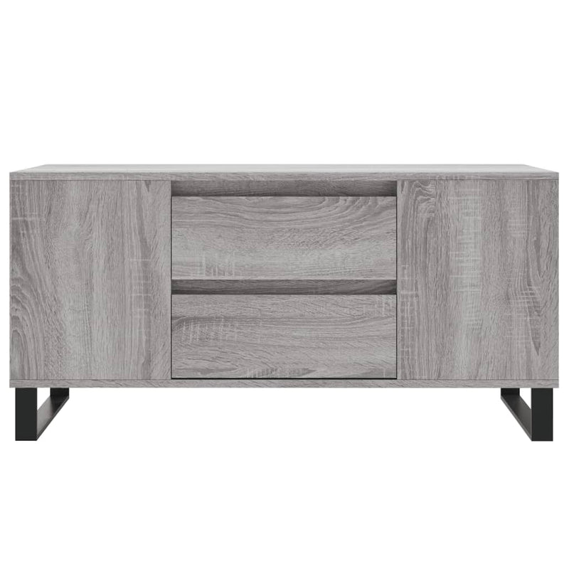 Couchtisch Grau Sonoma 102x44,5x50 cm Holzwerkstoff