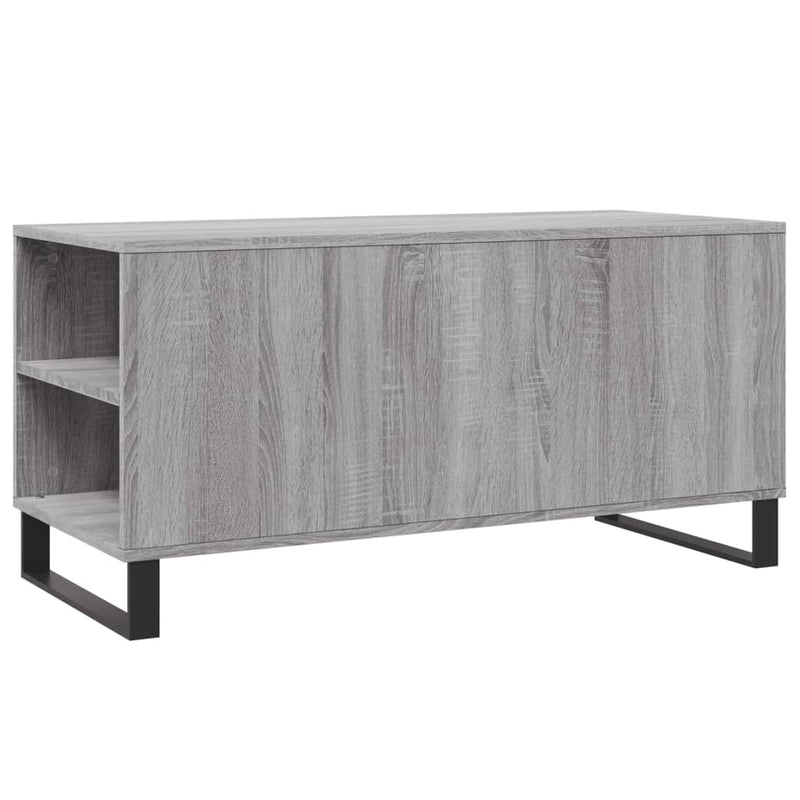 Couchtisch Grau Sonoma 102x44,5x50 cm Holzwerkstoff