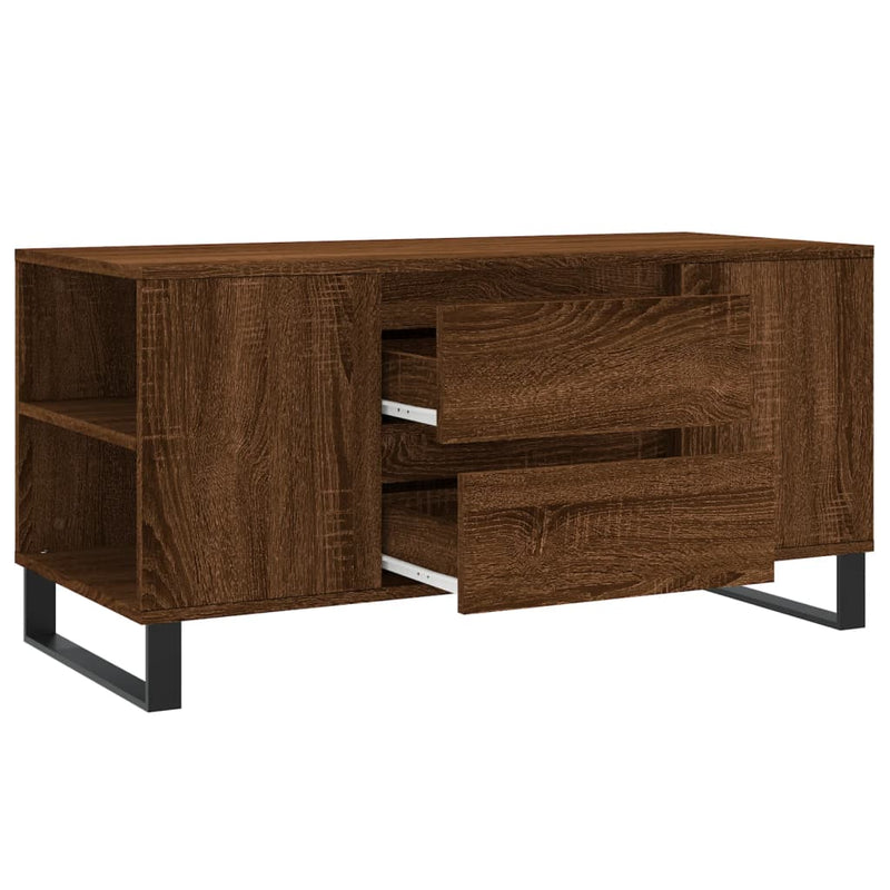 Couchtisch Braun Eichen-Optik 102x44,5x50 cm Holzwerkstoff