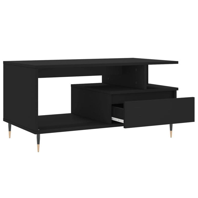 Couchtisch Schwarz 90x49x45 cm Holzwerkstoff