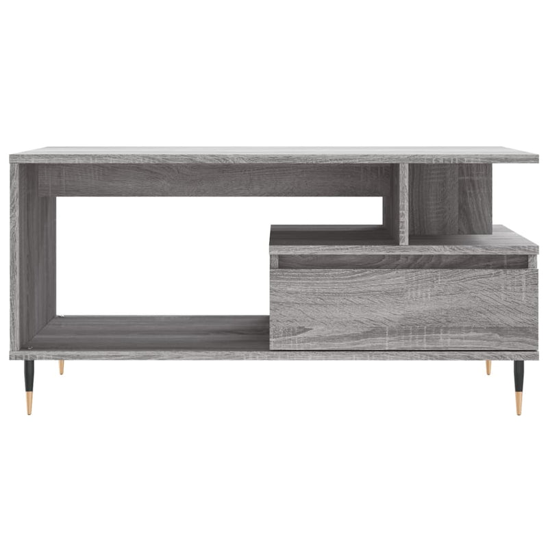 Couchtisch Grau Sonoma 90x49x45 cm Holzwerkstoff