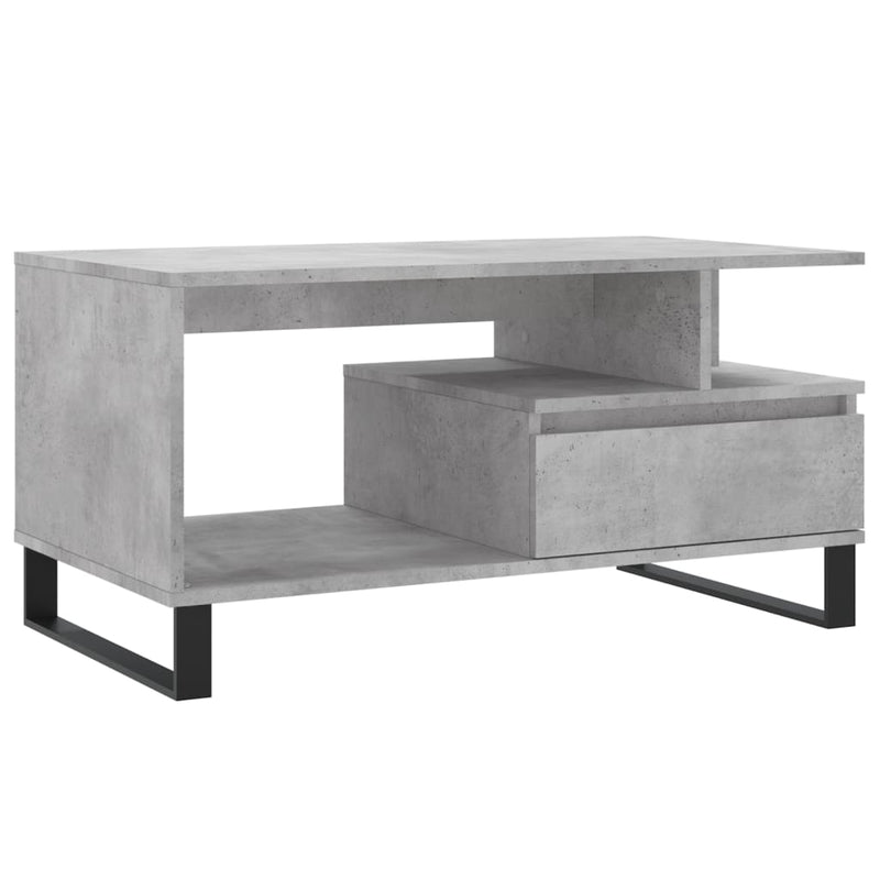 Couchtisch Betongrau 90x49x45 cm Holzwerkstoff