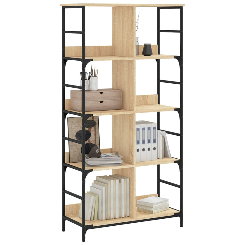 Bücherregal Sonoma-Eiche 78,5x33x153 cm Holzwerkstoff