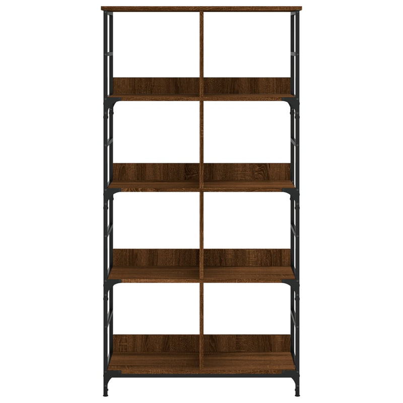 Bücherregal Braun Eichen-Optik 78,5x33x153 cm Holzwerkstoff