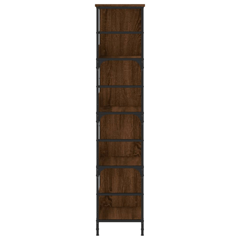 Bücherregal Braun Eichen-Optik 78,5x33x153 cm Holzwerkstoff