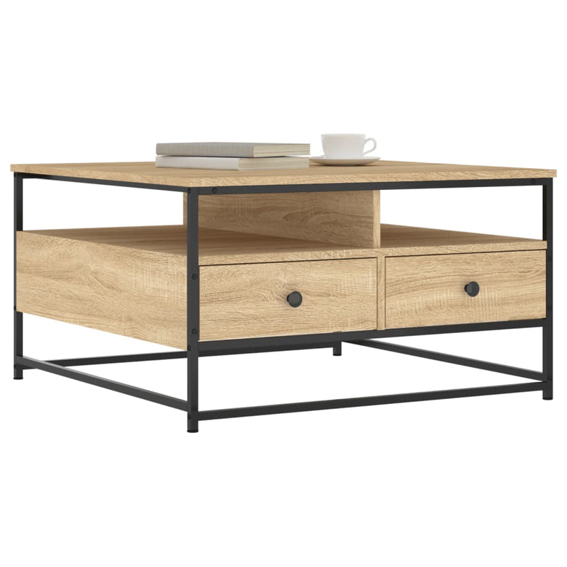 Couchtisch Sonoma-Eiche 80x80x45 cm Holzwerkstoff