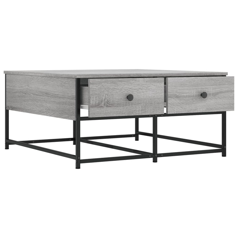 Couchtisch Grau Sonoma 80x80x40 cm Holzwerkstoff