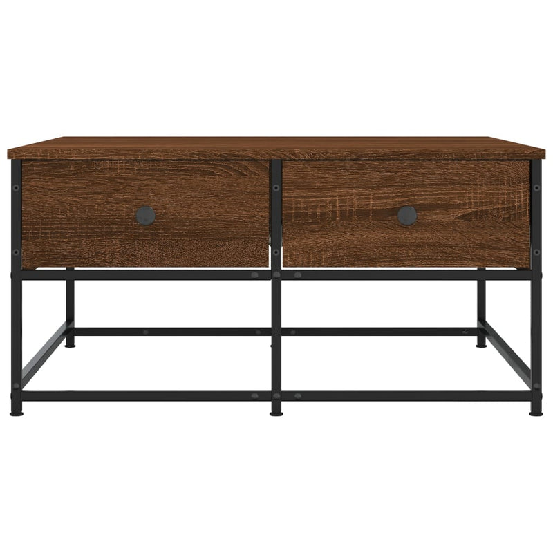 Couchtisch Braun Eichen-Optik 80x80x40 cm Holzwerkstoff